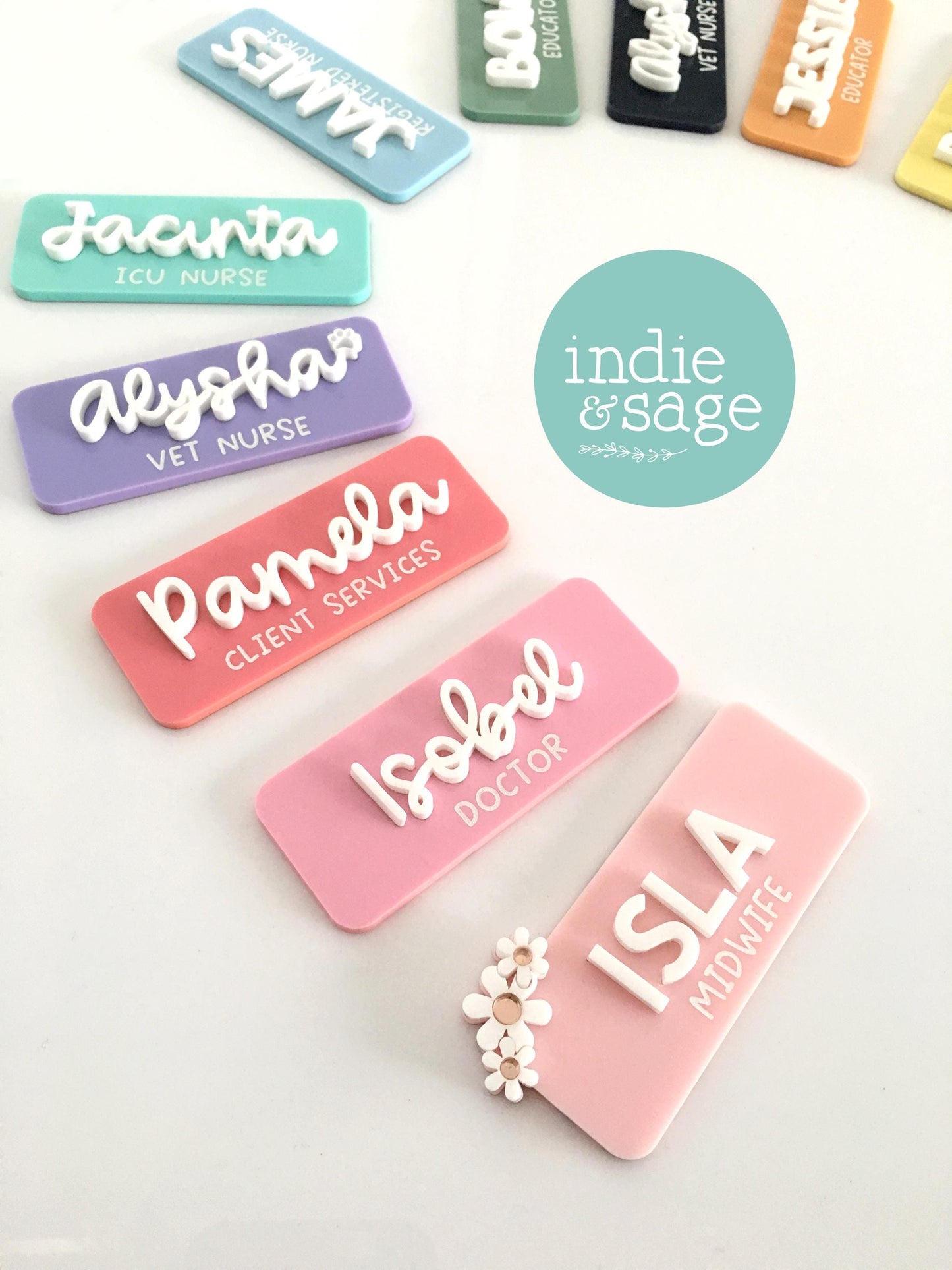 Personalised Name Badge - Work Name Badge - Nurse Name Badge - Custom Fun Name Badge