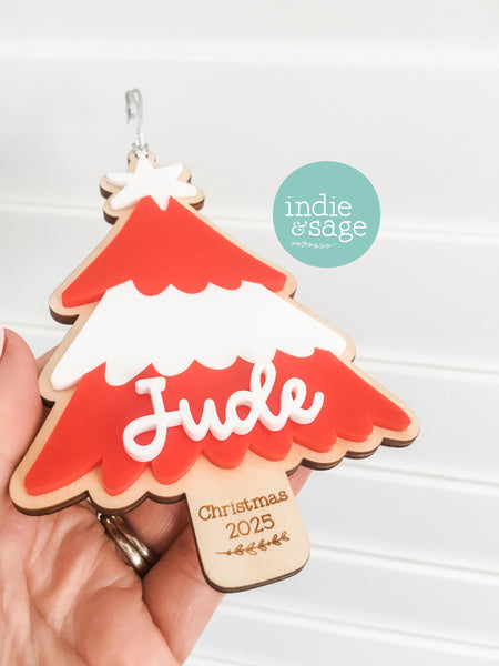 Personalised Christmas Decorations - Christmas 2025 Tree Ornament
