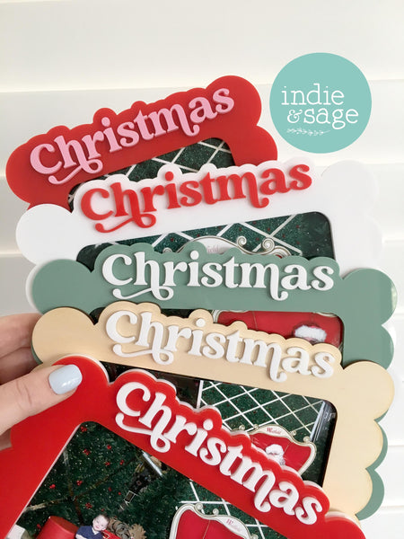 Christmas Santa Photo Frame for 6x4 Photos with photo slot - Christmas Decor 2025