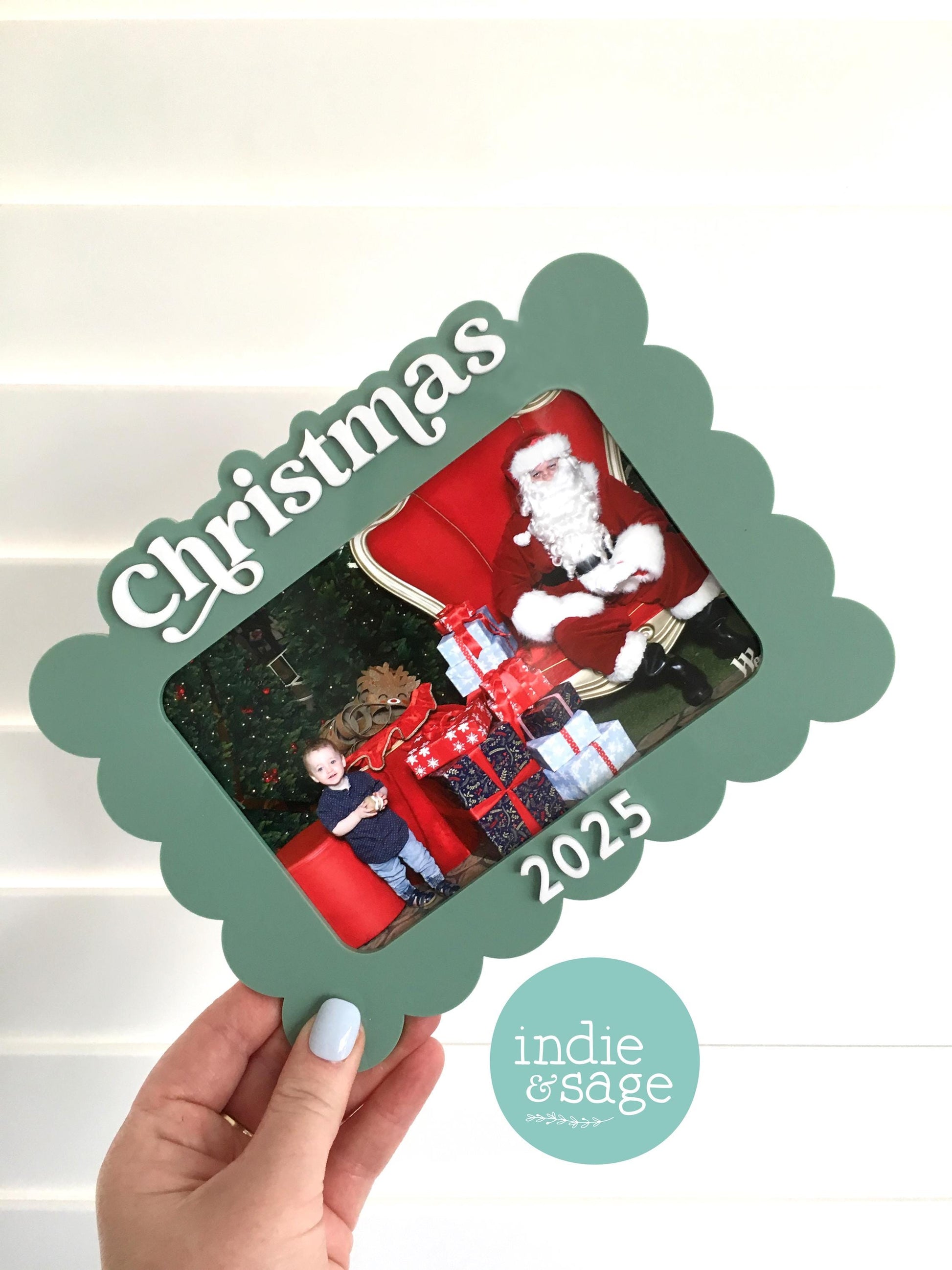 Christmas Santa Photo Frame - Christmas Decor 2025