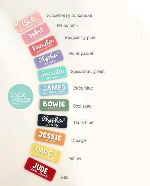 Personalised Name Badge - Work Name Badge - Nurse Name Badge - Custom Fun Name Badge