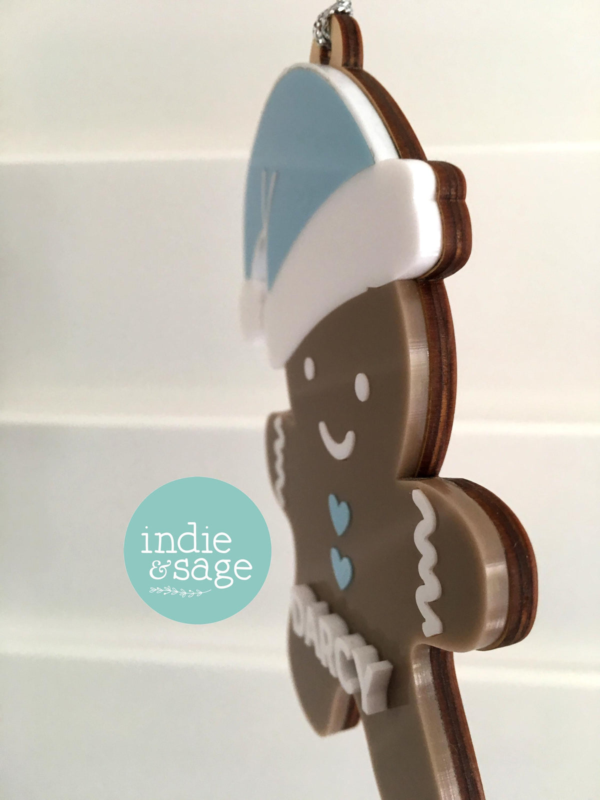 Christmas Gift Tags / Personalised Christmas Ornament Decoration Gingerbread