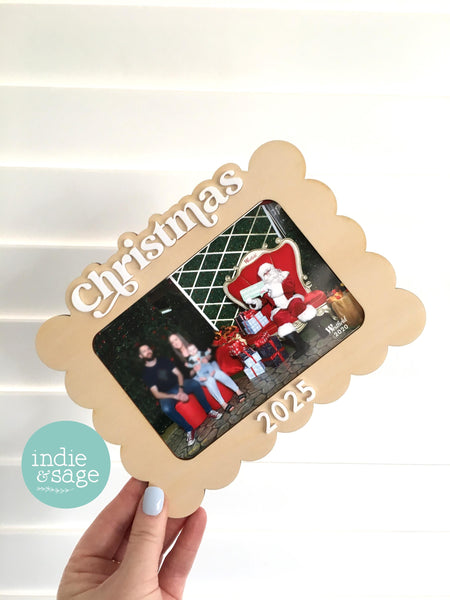 Christmas Santa Photo Frame for 6x4 Photos with photo slot - Christmas Decor 2025