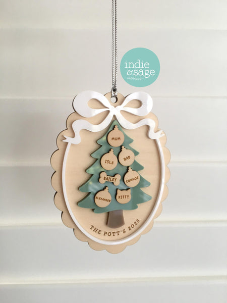 2025 Family Christmas Tree Decoration, Christmas Tree Decoration Family Handmade, Christmas Tree Decoration Ornament Keepsake