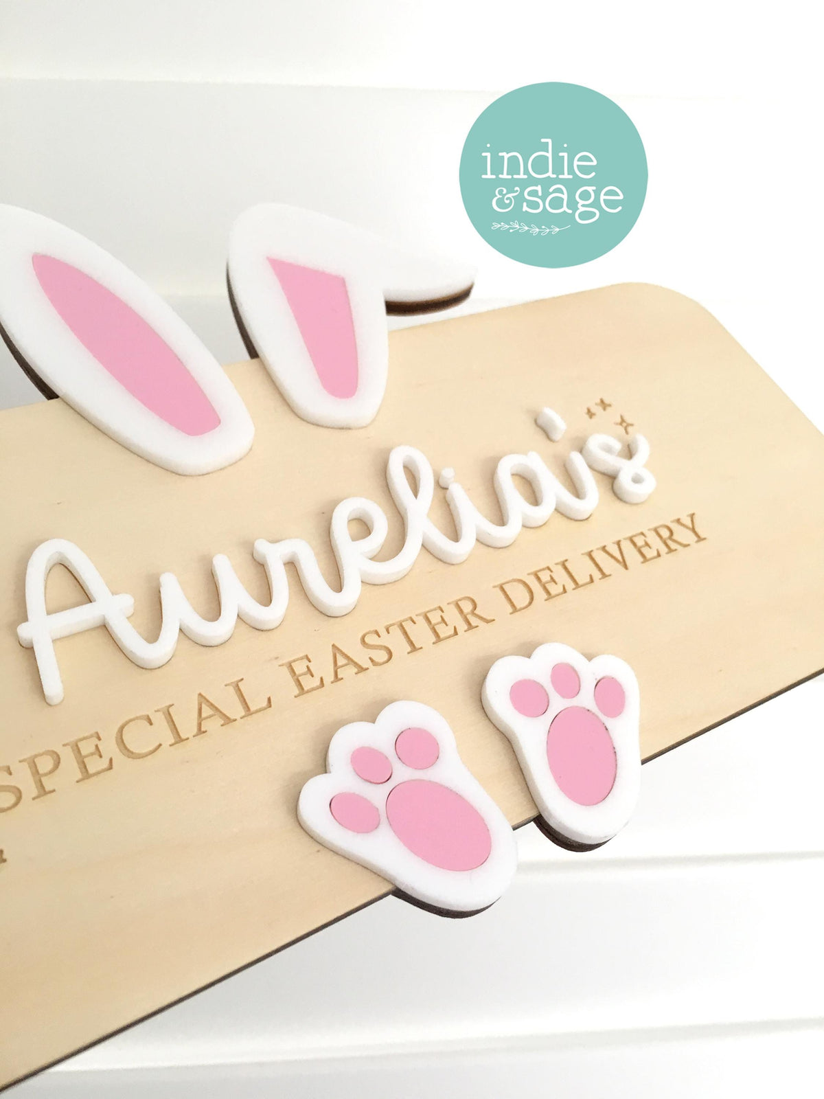 Personalised Easter Crate Plaque Sign | Personalised Easter Box Sign | Easter Delivery Sign | Personalised Name Plaque for Easter Crate