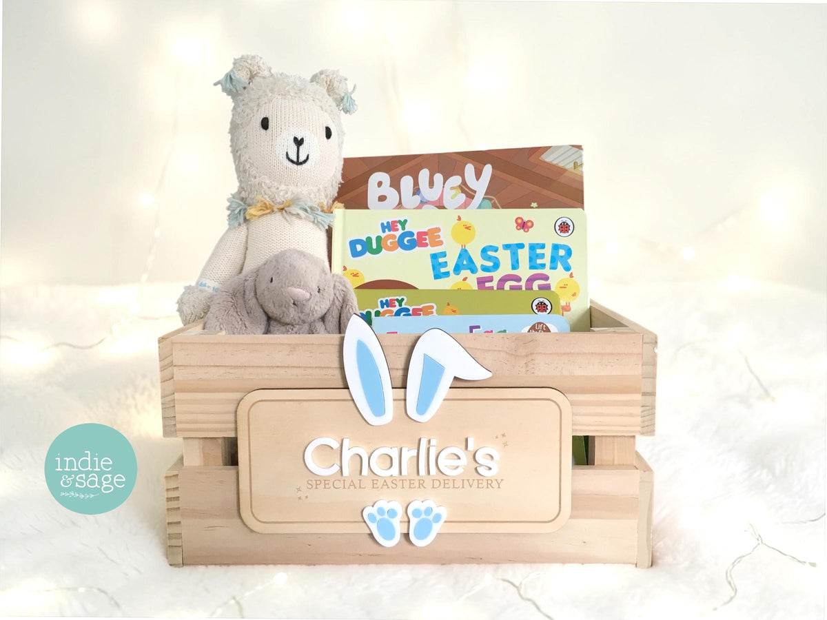 Easter Crate Plaque - Special Easter Delivery Personalised Easter Basket Sign - Personalised Easter Gift - Easter Gift Ideas - Easter Crate