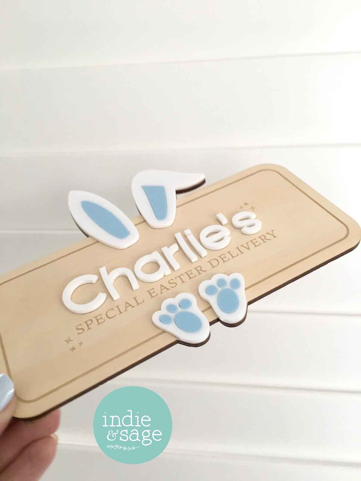 Easter Crate Plaque - Special Easter Delivery Personalised Easter Basket Sign - Personalised Easter Gift - Easter Gift Ideas - Easter Crate