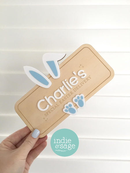 Easter Crate Plaque - Special Easter Delivery Personalised Easter Basket Sign - Personalised Easter Gift - Easter Gift Ideas - Easter Crate