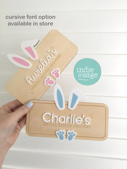 Easter Crate Plaque - Special Easter Delivery Personalised Easter Basket Sign - Personalised Easter Gift - Easter Gift Ideas - Easter Crate