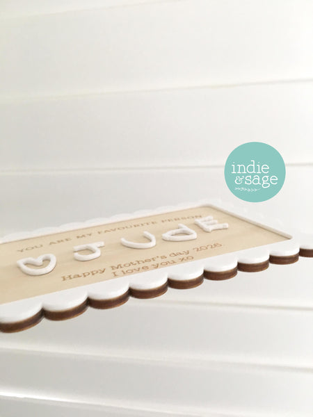 Handwriting Picture Frame with your Personalised Message