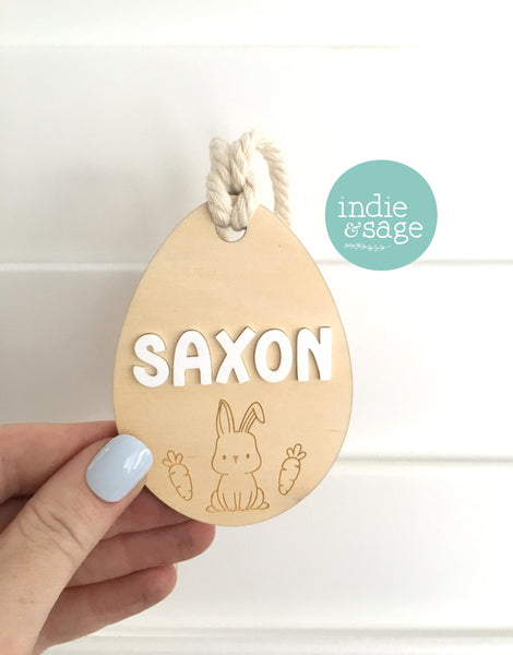 Personalised Easter Basket Tag