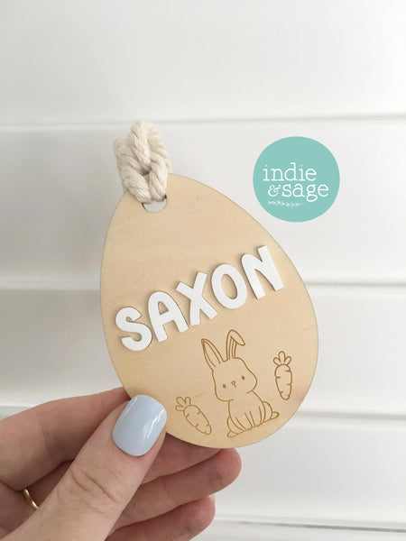 Personalised Easter Basket Tag