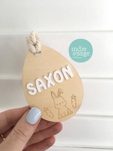 Personalised Easter Basket Tag