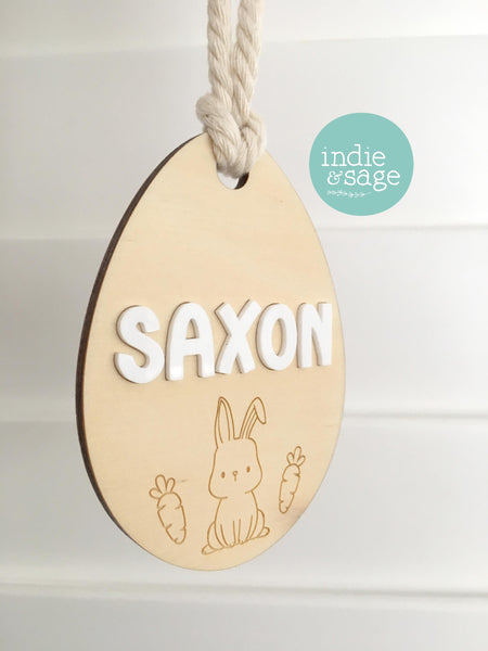 Personalised Easter Basket Tag