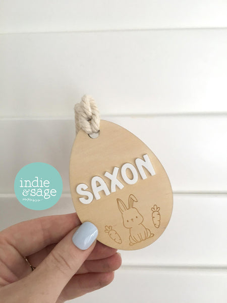 Personalised Easter Basket Tag