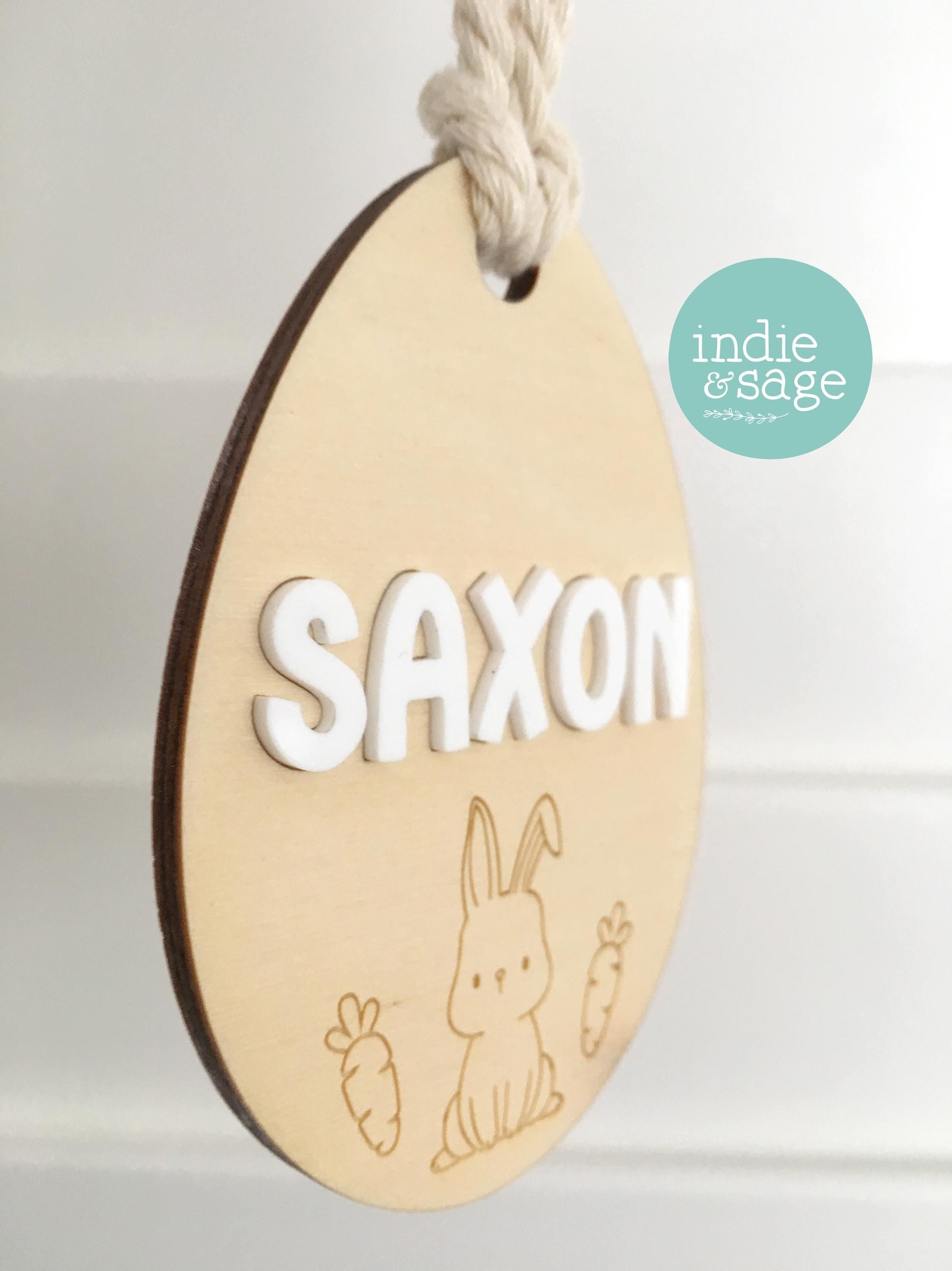 Personalised Easter Basket Tag