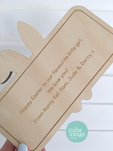 Personalised Wooden Easter Name Puzzle - Wooden Name Puzzle, First Easter Gift, Easter Gifts, Easter, Easter Bunny, Matching Easter Crate