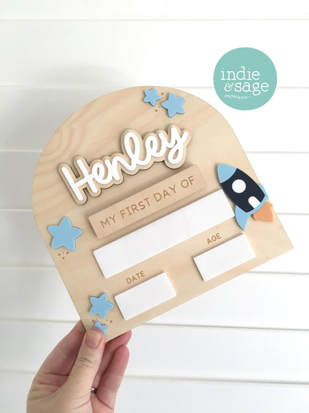 Interchangeable First & Last Day Board, Back to School, First day of School, First Day of School Card, First day of School Gift, School Sign