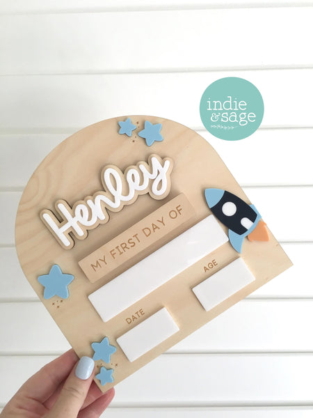 Interchangeable First & Last Day Board, Back to School, First day of School, First Day of School Card, First day of School Gift, School Sign