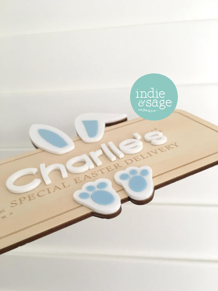 Easter Crate Plaque - Special Easter Delivery Personalised Easter Basket Sign - Personalised Easter Gift - Easter Gift Ideas - Easter Crate