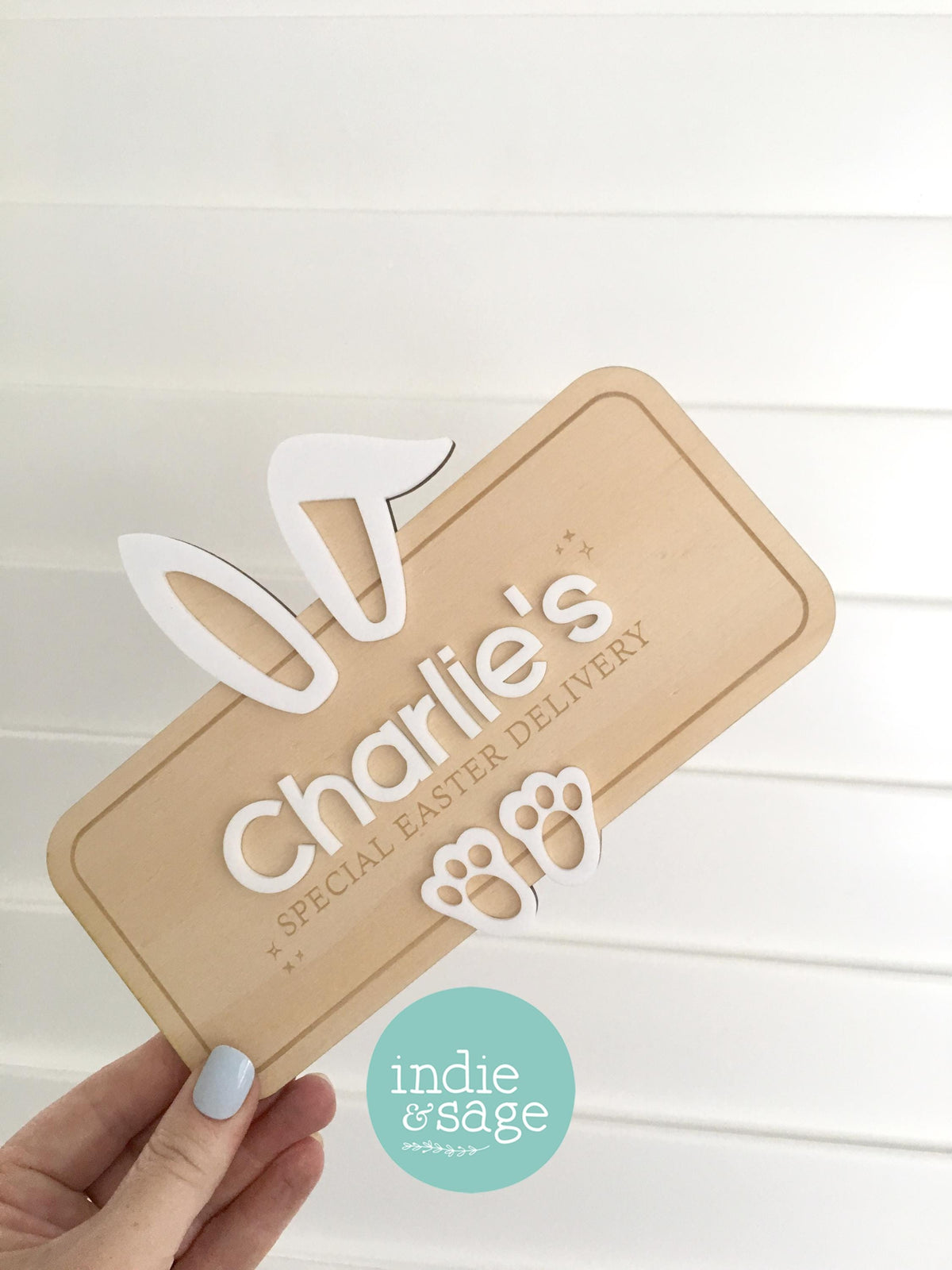 Easter Crate Plaque - Special Easter Delivery Personalised Easter Basket Sign - Personalised Easter Gift - Easter Gift Ideas - Easter Crate