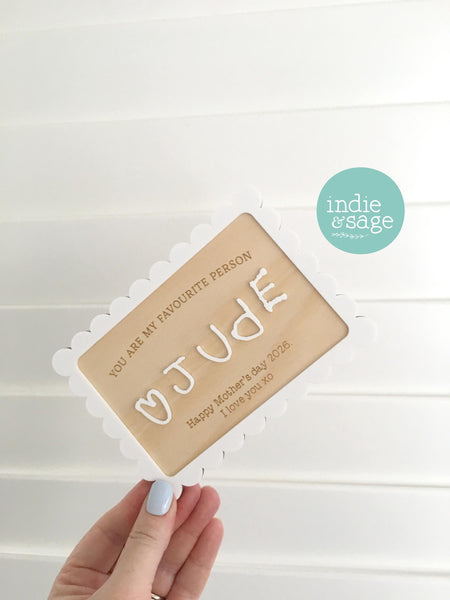 Handwriting Picture Frame with your Personalised Message