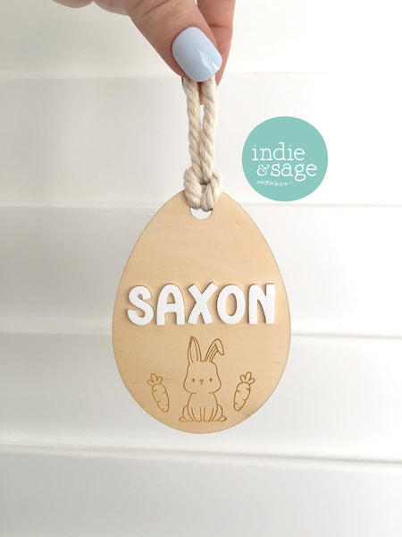 Personalised Easter Basket Tag