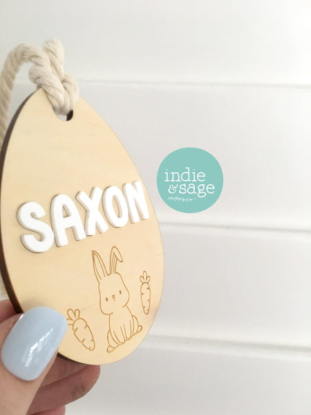 Personalised Easter Basket Tag