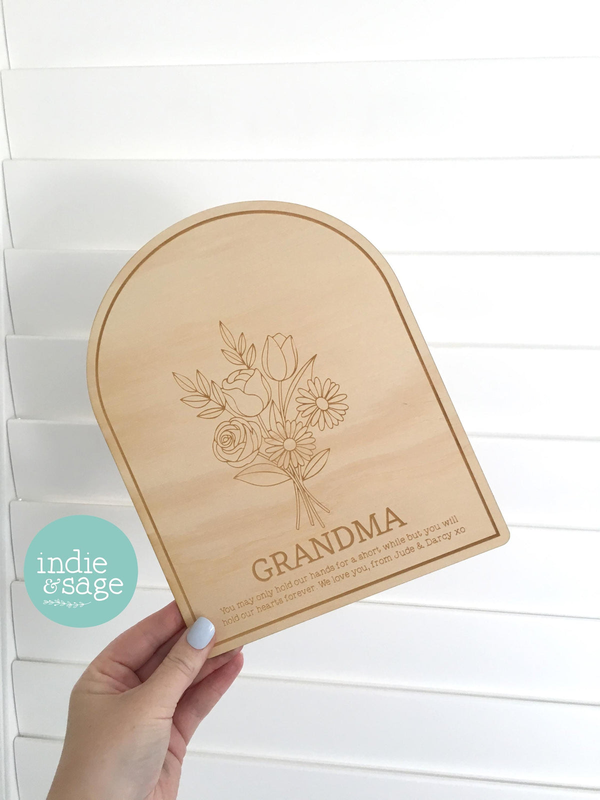 Personalised Handprint Plaque for Mum, Mothers Day Gift from Kids, Handprint Art Keepsake, Custom Mum Gift, Gift from Children
