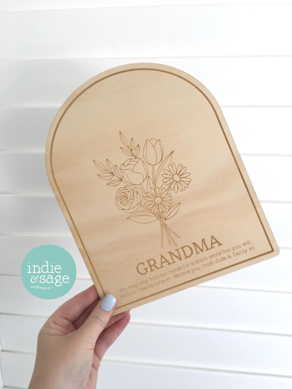 Personalised Handprint Plaque for Mum, Mothers Day Gift from Kids, Handprint Art Keepsake, Custom Mum Gift, Gift from Children