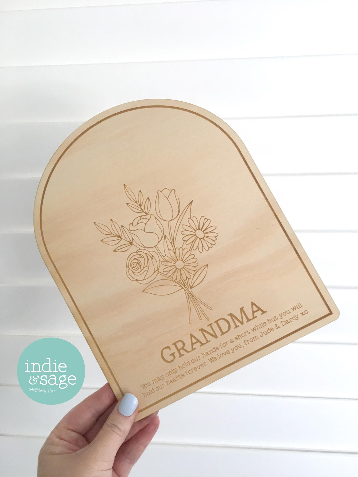 Personalised Handprint Plaque for Mum, Mothers Day Gift from Kids, Handprint Art Keepsake, Custom Mum Gift, Gift from Children