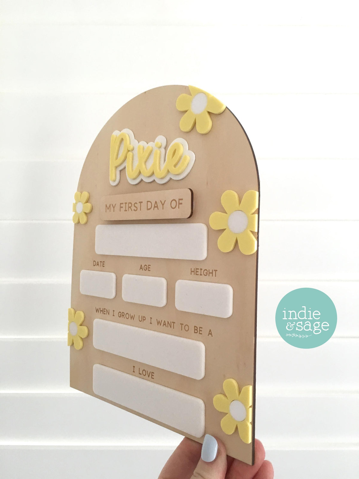 First Day of School Sign | Reusable Back to School Board | First Day Board | Kindergarten First Day | Personalised School Milestone Sign