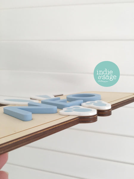 Personalised Wooden Easter Name Puzzle - Wooden Name Puzzle, First Easter Gift, Easter Gifts, Easter, Easter Bunny, Matching Easter Crate