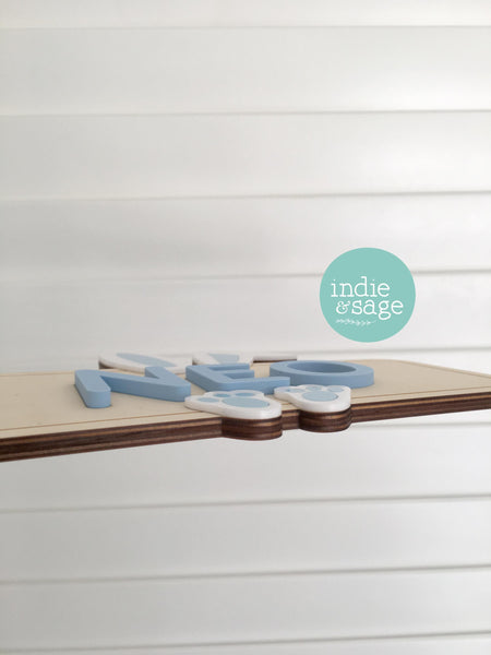 Personalised Wooden Easter Name Puzzle - Wooden Name Puzzle, First Easter Gift, Easter Gifts, Easter, Easter Bunny, Matching Easter Crate