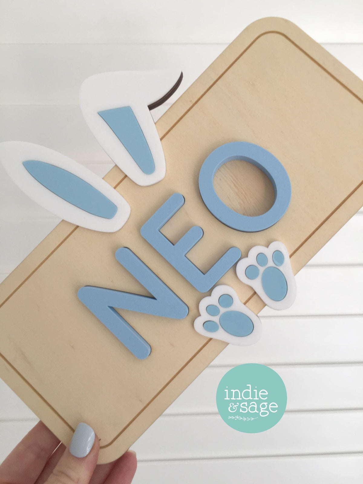 Personalised Wooden Easter Name Puzzle - Wooden Name Puzzle, First Easter Gift, Easter Gifts, Easter, Easter Bunny, Matching Easter Crate