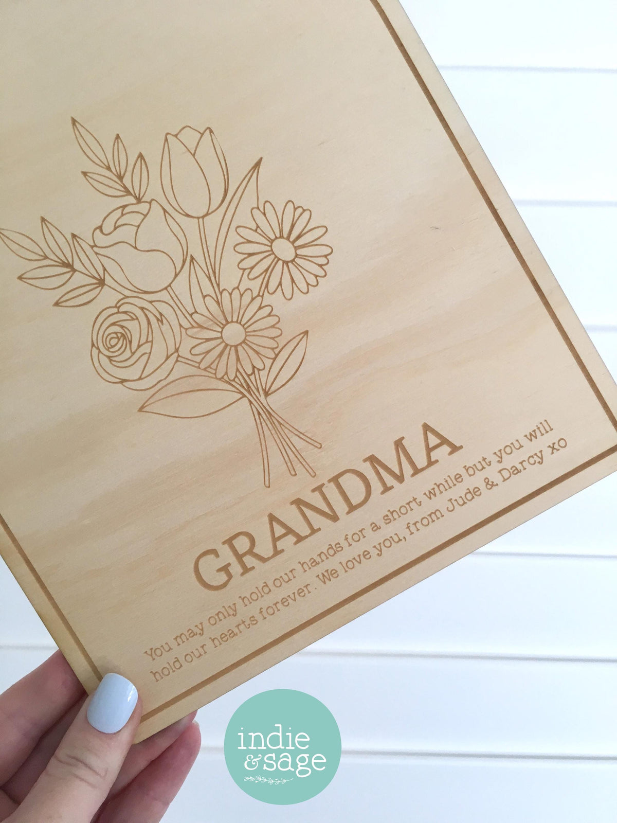Personalised Handprint Plaque for Mum, Mothers Day Gift from Kids, Handprint Art Keepsake, Custom Mum Gift, Gift from Children