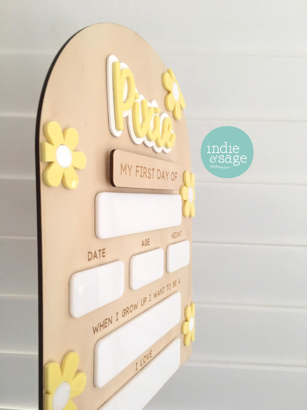 First Day of School Sign | Reusable Back to School Board | First Day Board | Kindergarten First Day | Personalised School Milestone Sign