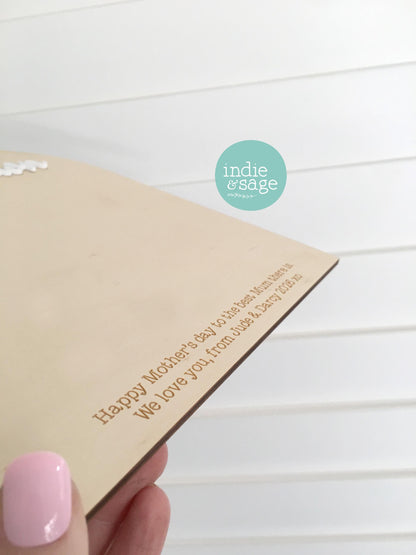 Personalised Handprint Plaque | Mothers Day Gift for Mum and Grandmas | Keepsake Gift from Kids