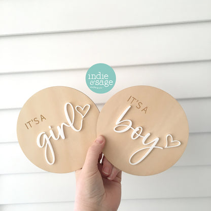 baby gender reveal keepsake