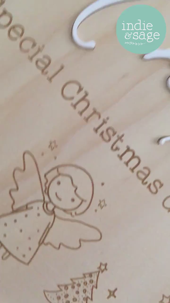 Christmas Eve Box Sign for Girls | Personalised Christmas Box/Crate Sign | Special Delivery Plaque, Girls Christmas