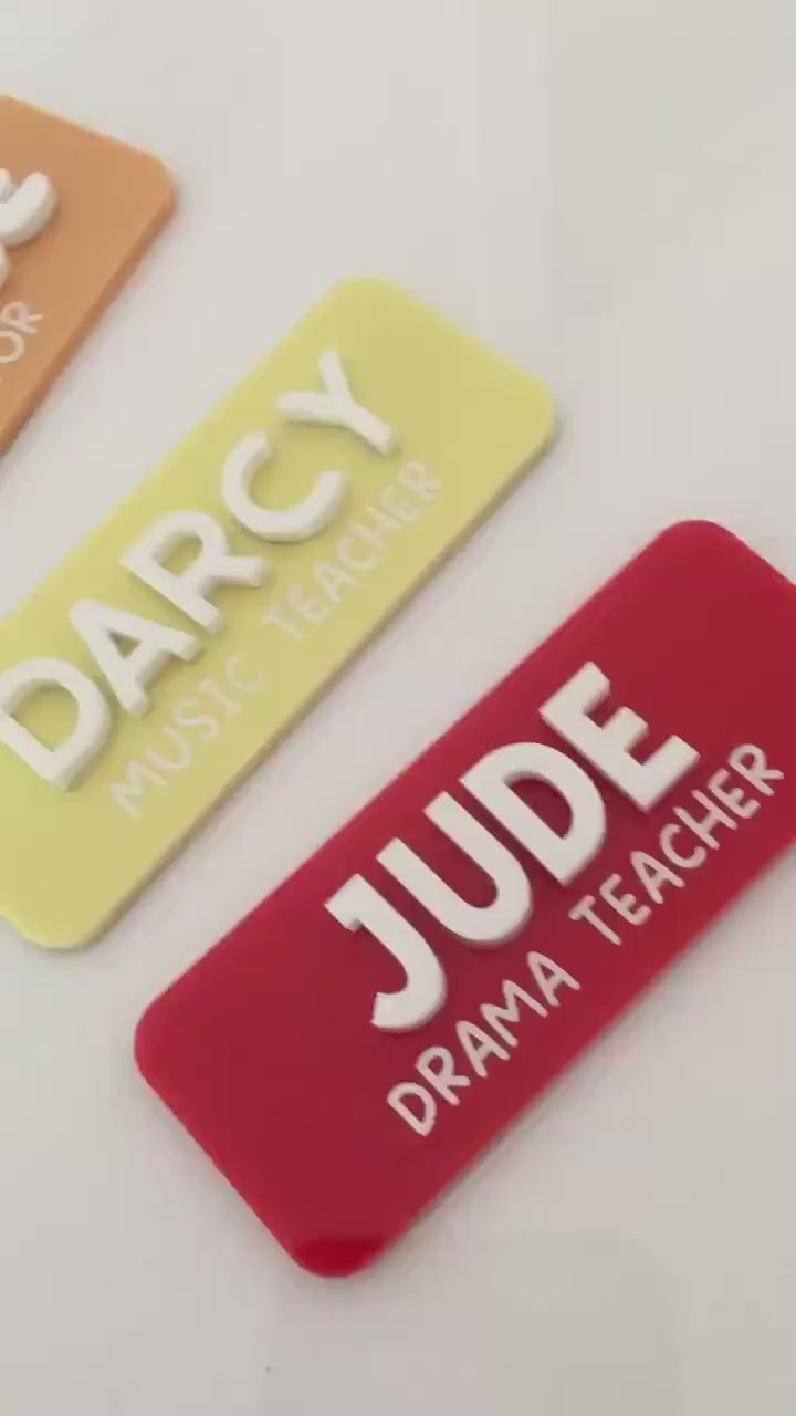 Personalised Name Badge - Work Name Badge - Nurse Name Badge - Custom Fun Name Badge