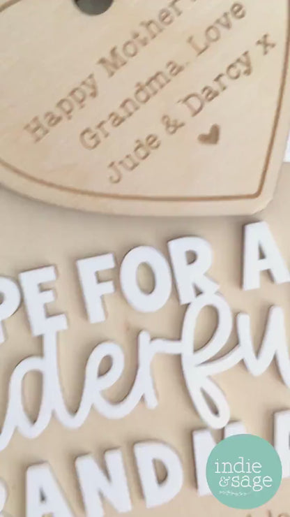 Recipe for a Wonderful Grandma | Personalised Mother's Day Gift | Mother's Day | Nanny Gift | Grandmas Gifts | Gifts from Grandchildren