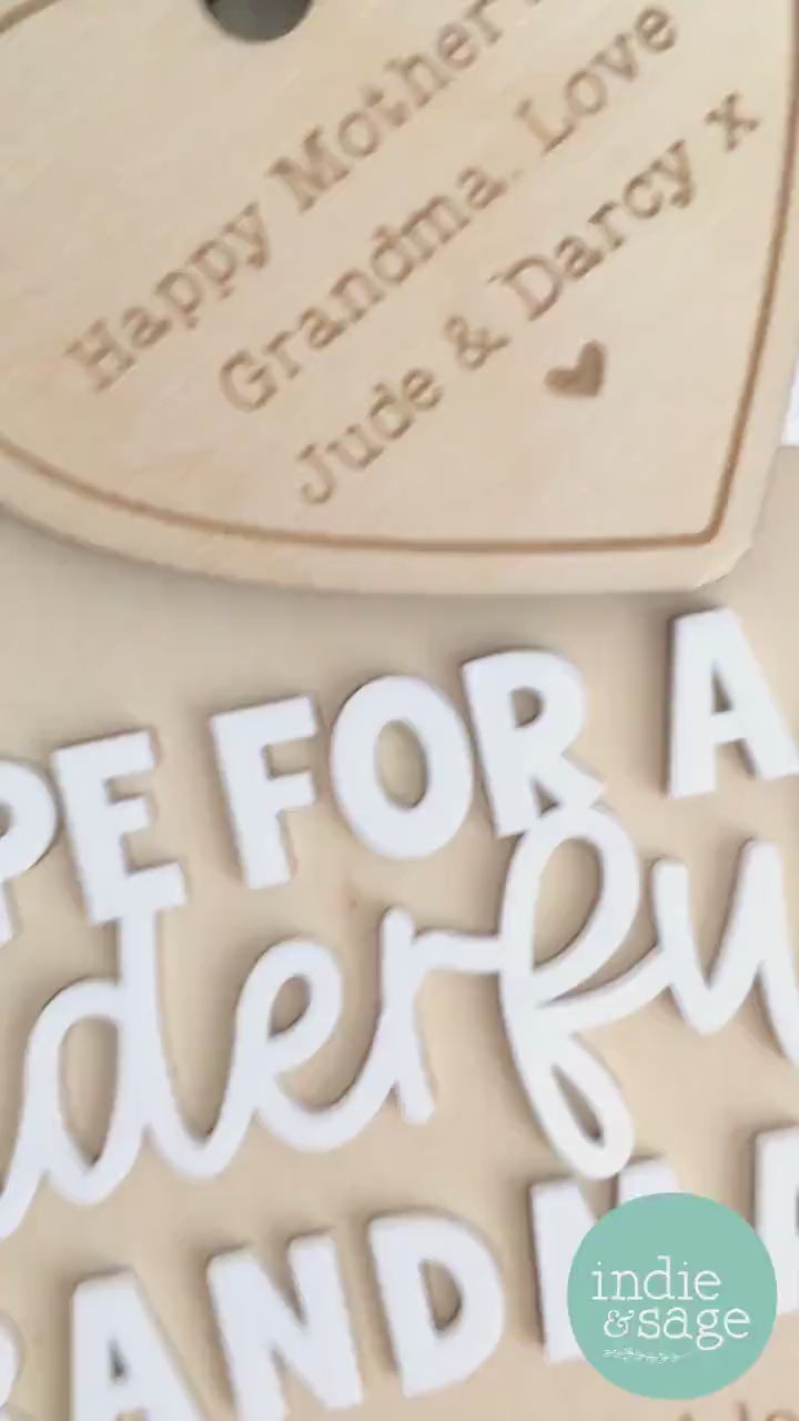 Recipe for a Wonderful Grandma | Personalised Mother's Day Gift | Mother's Day | Nanny Gift | Grandmas Gifts | Gifts from Grandchildren