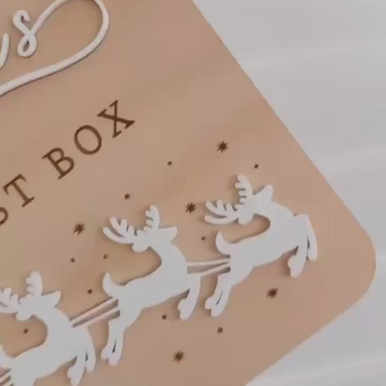 December 1st Box Sign | Personalised Christmas Box/Crate Sign | Special Delivery Plaque | Christmas Eve Crate Sign