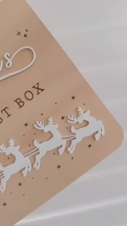 December 1st Box Sign | Personalised Christmas Box/Crate Sign | Special Delivery Plaque | Christmas Eve Crate Sign