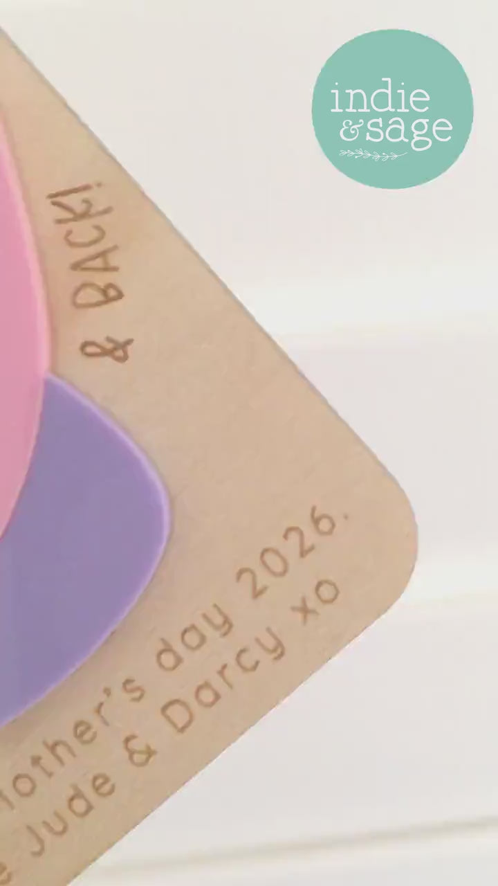 Personalised Mothers Day Photo Frame - We Love You To The Moon & Back