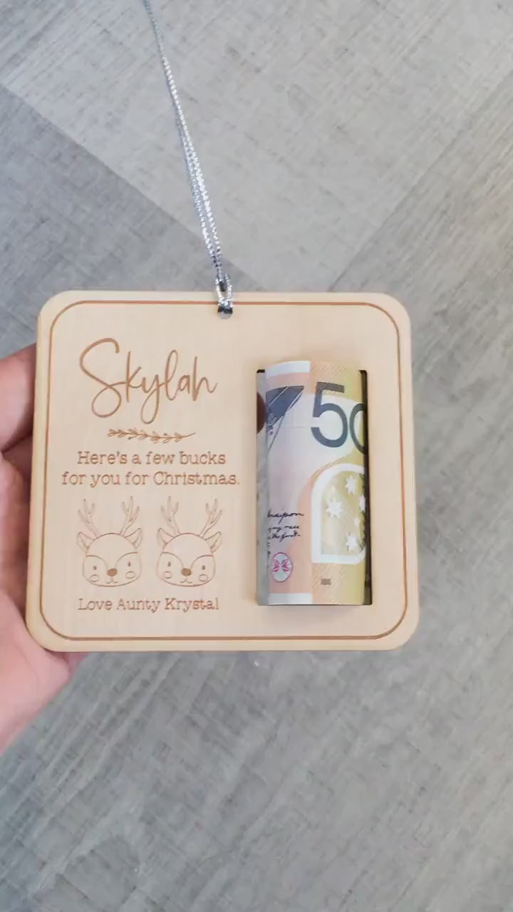 Personalised Christmas Gift Money Holder, Money Holder, Personalised Christmas Gifts, Christmas, Gift Card Holder, Christmas Gifts for Her