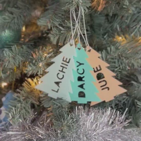 Personalised Christmas Tree Decoration doubles as a Stocking Tag, Personalised Gift Tag, Christmas Gift, Ornaments, Christmas, Gifts for her