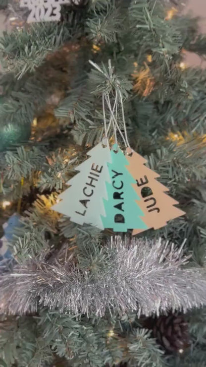 Personalised Christmas Tree Decoration doubles as a Stocking Tag, Personalised Gift Tag, Christmas Gift, Ornaments, Christmas, Gifts for her