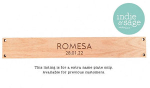 Extra Name Plate for Grandchildren signs